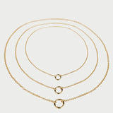ROLO CHAIN CHARM NECKLACE GOLD
