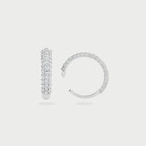 SINGLE SILVER PAVÉ EAR CUFF