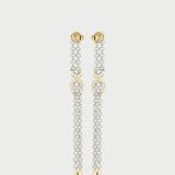 LONG LUNAR ROLO CHAIN EARRINGS