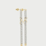 LONG LUNAR ROLO CHAIN EARRINGS
