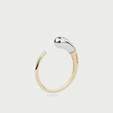 GOLD SLEEK MOON RING