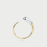 GOLD SLEEK MOON RING