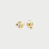 BEADS STUDS EARRINGS GOLD
