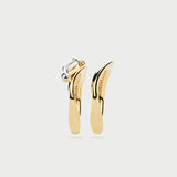 DOUBLE MOON TWIST RING