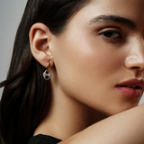 PAVE INFINITY LOOP EARRING