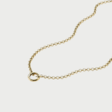 ROLO CHAIN CHARM NECKLACE GOLD
