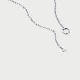 ROLO CHAIN CHARM NECKLACE SILVER