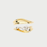 DOUBLE MOON TWIST RING