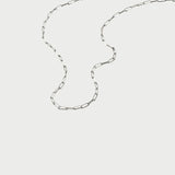 CABLE CHAIN NECKLACE SILVER
