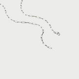 CABLE CHAIN NECKLACE SILVER
