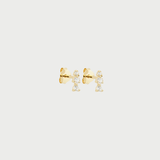 DROPS STONES STUDS EARRINGS