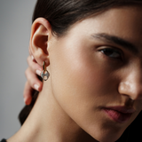 PAVE INFINITY LOOP EARRING