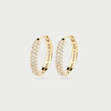 GOLD PAVÉ EAR HOOPS