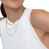 CABLE CHAIN NECKLACE SILVER