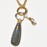 MOON CHARMS LABRADORITE PENDANT