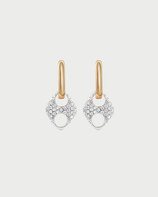 PAVE INFINITY LOOP EARRING