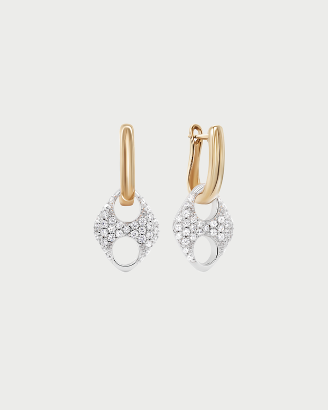 PAVE INFINITY LOOP EARRING