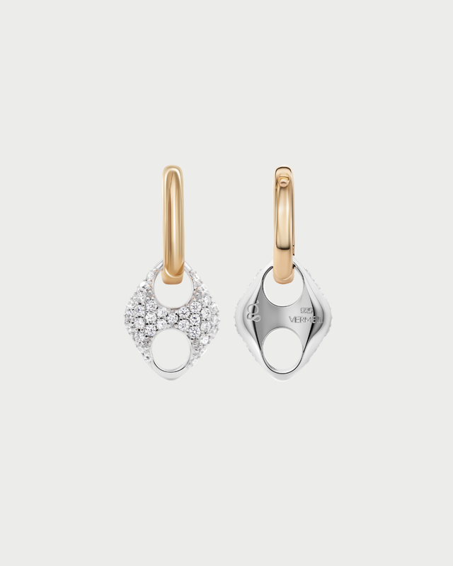 PAVE INFINITY LOOP EARRING