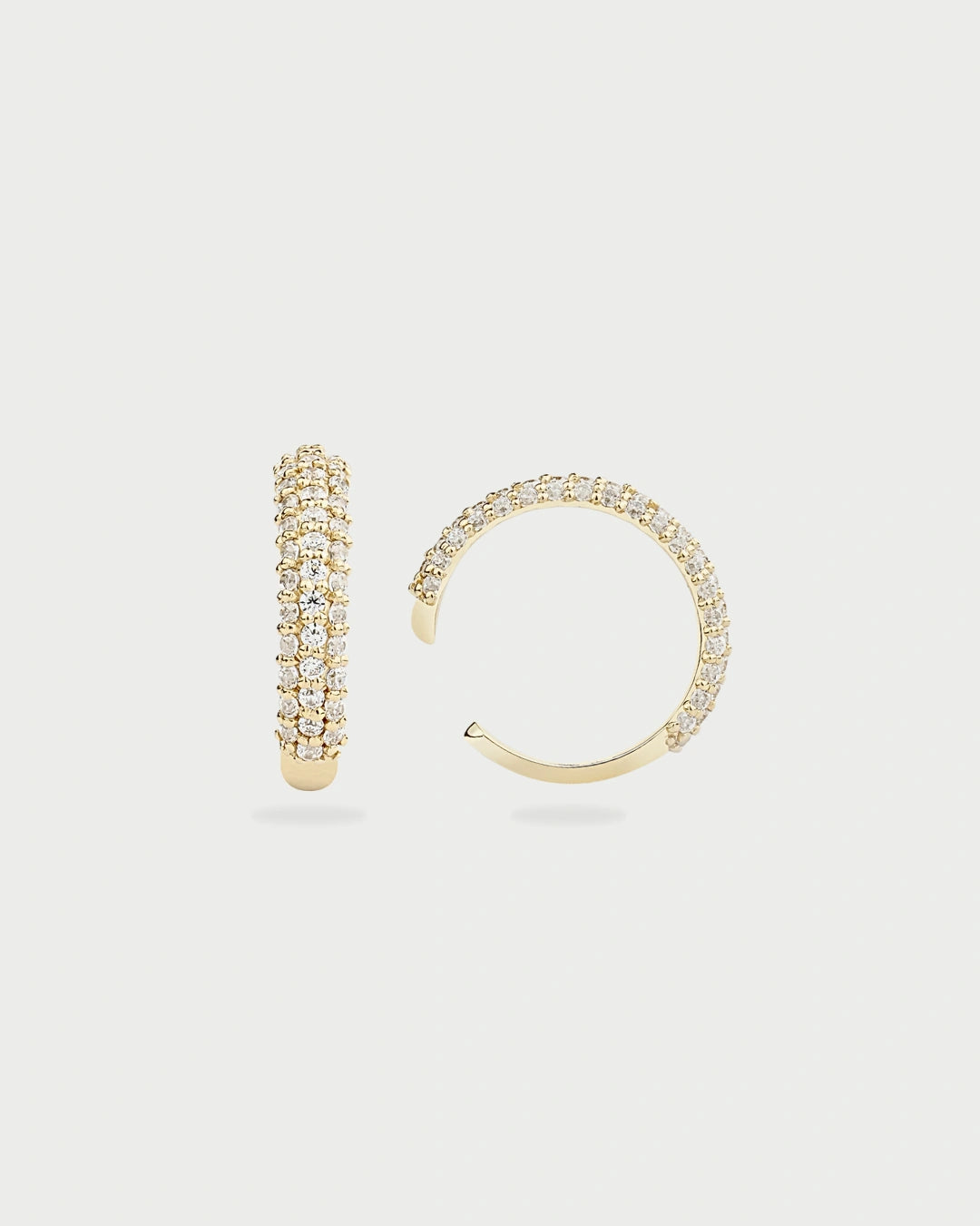 SINGLE GOLD PAVE EAR CUFF