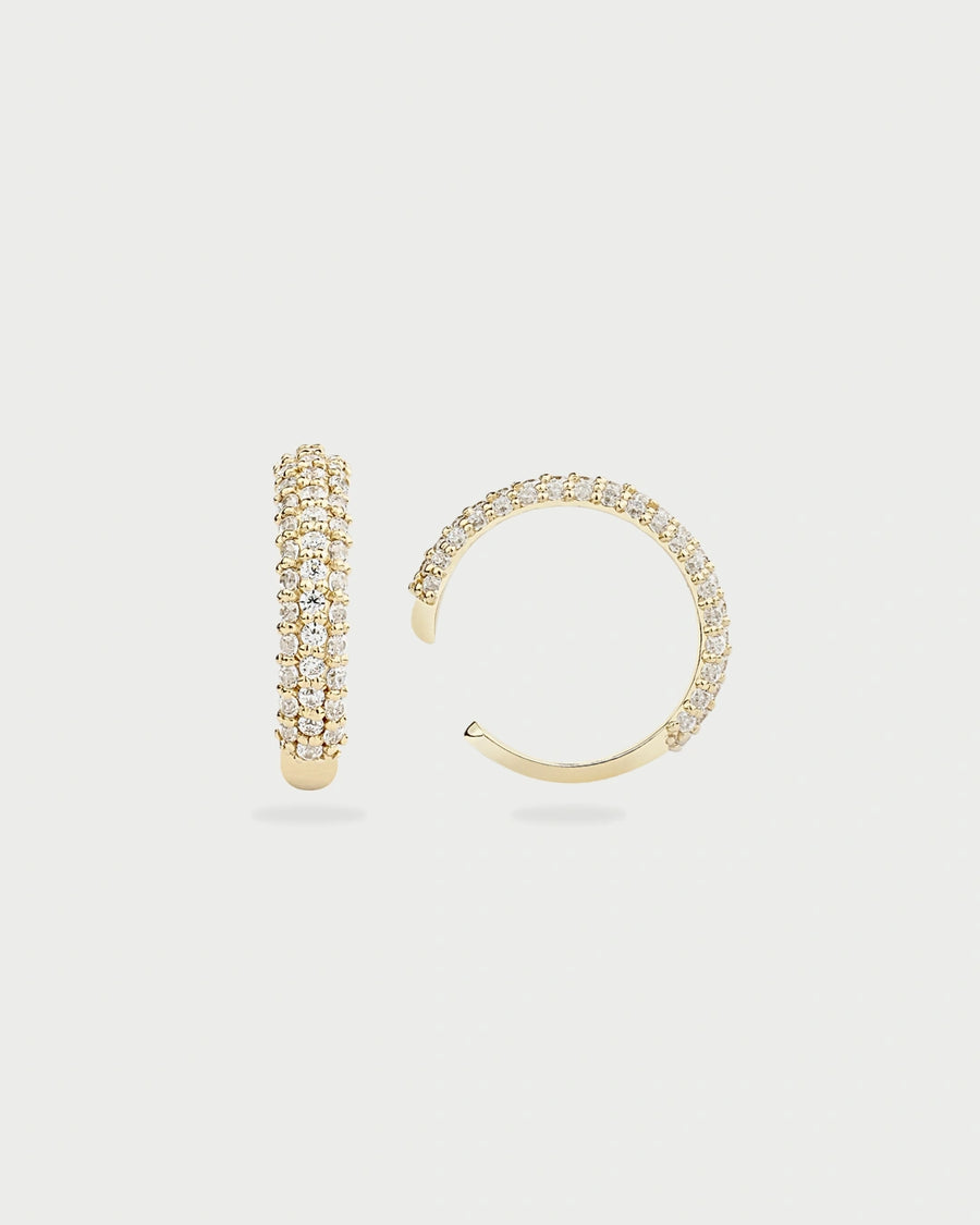 SINGLE GOLD PAVE EAR CUFF