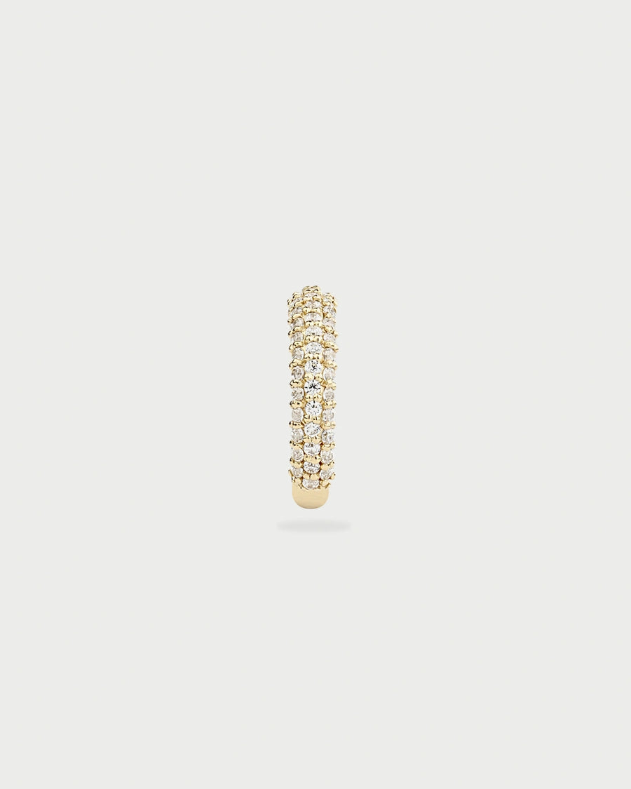 SINGLE GOLD PAVE EAR CUFF