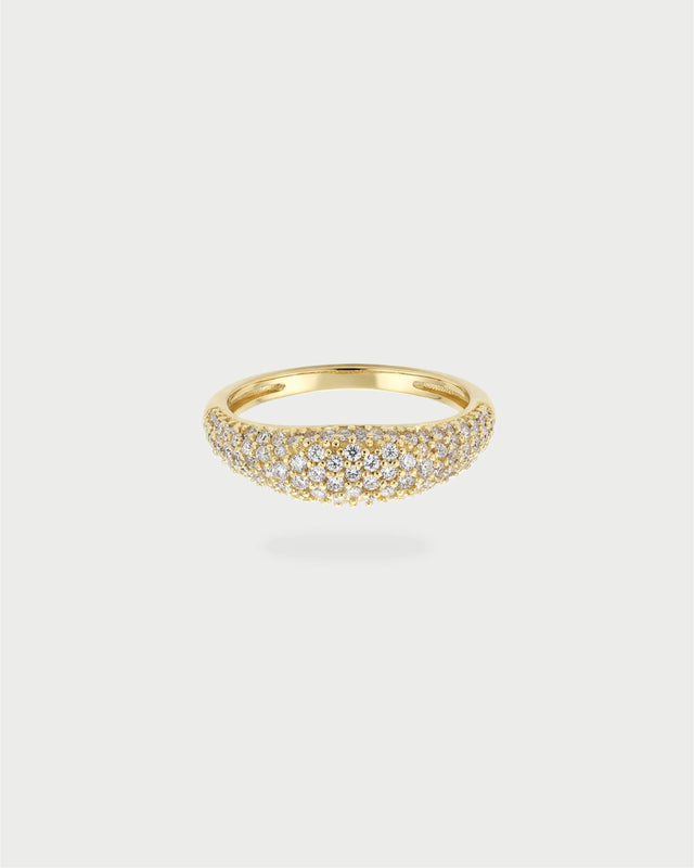 PAVE DAINTY RING GOLD