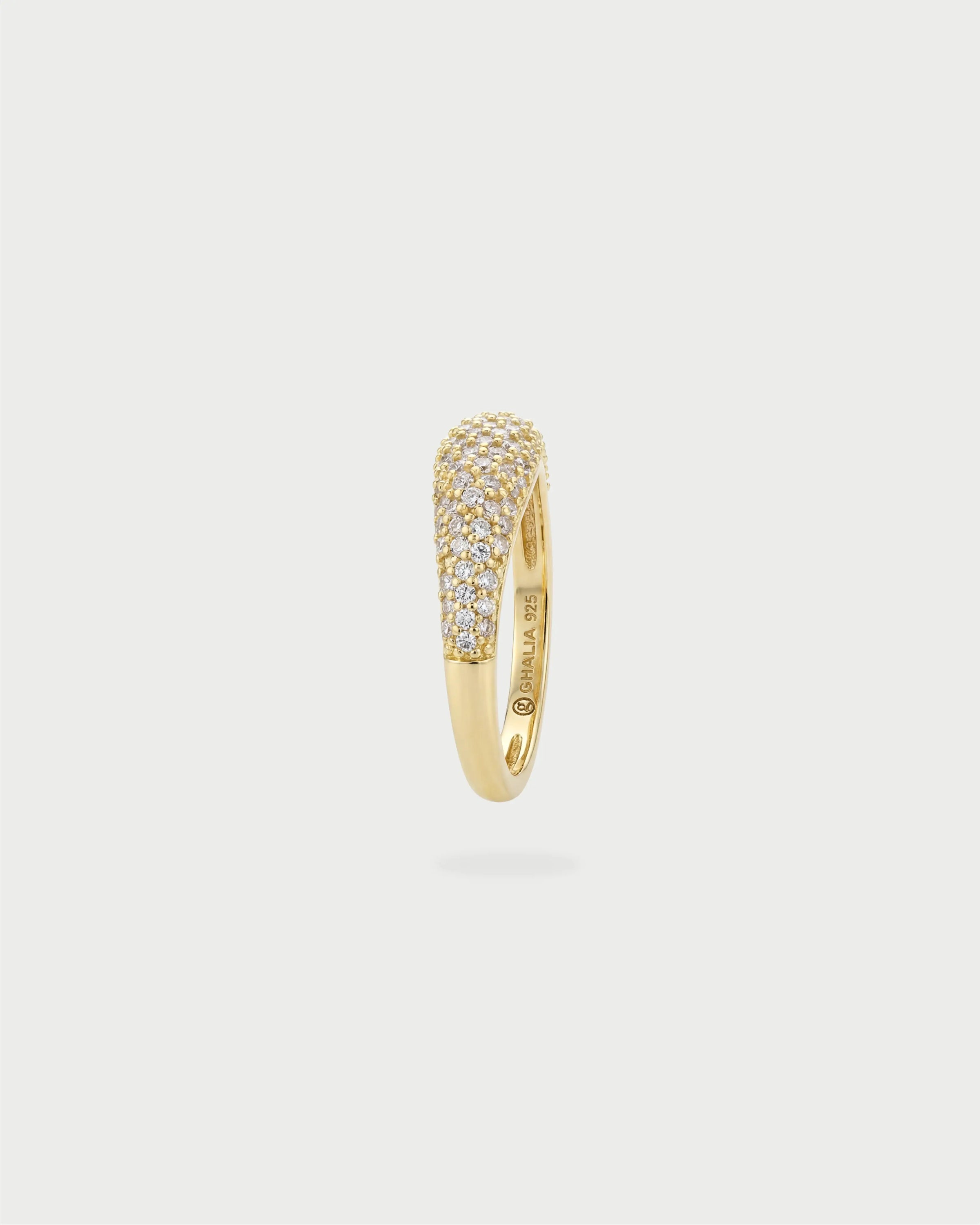 PAVE DAINTY RING GOLD