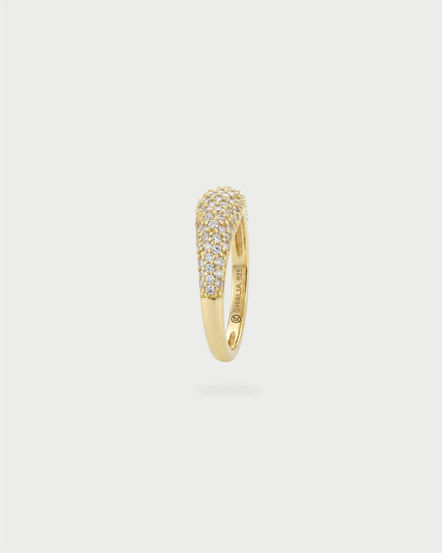 PAVE DAINTY RING GOLD