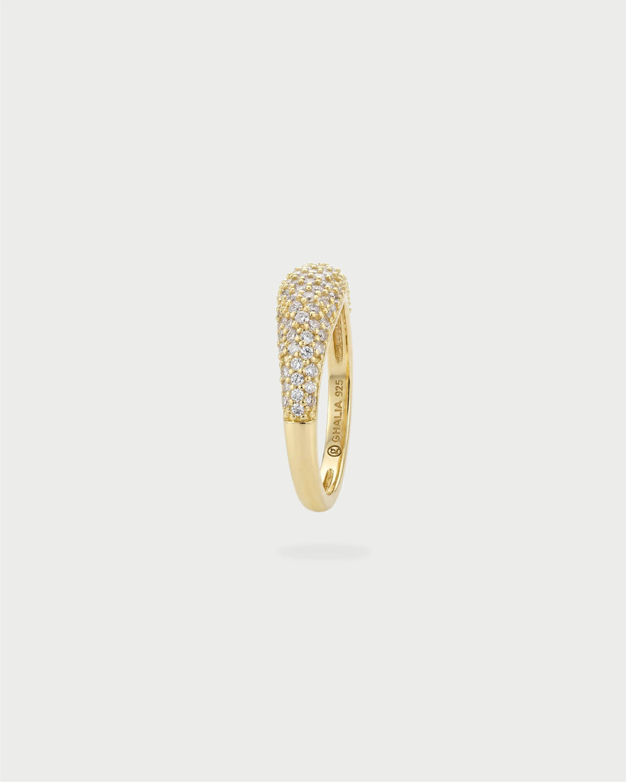 PAVE DAINTY RING GOLD