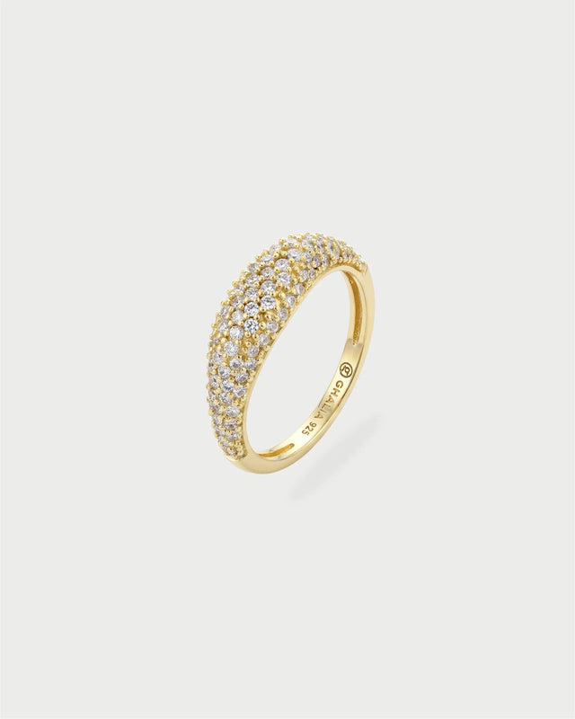 PAVE DAINTY RING GOLD