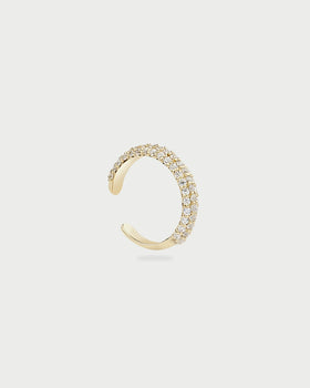 SINGLE GOLD PAVE EAR CUFF