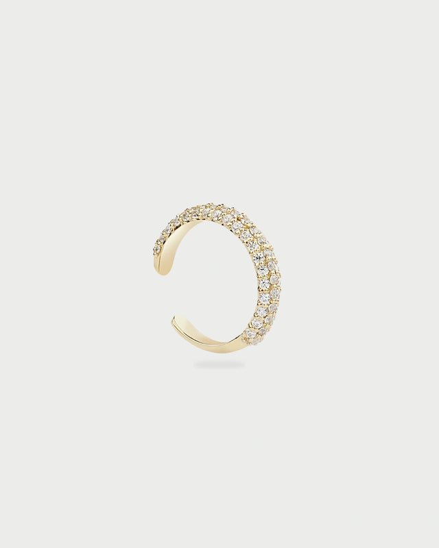 SINGLE GOLD PAVE EAR CUFF