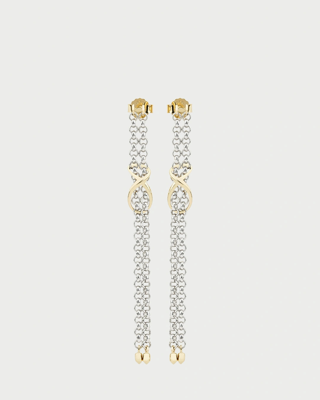 LONG LUNAR ROLO CHAIN EARRINGS