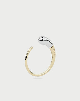 GOLD SLEEK MOON RING