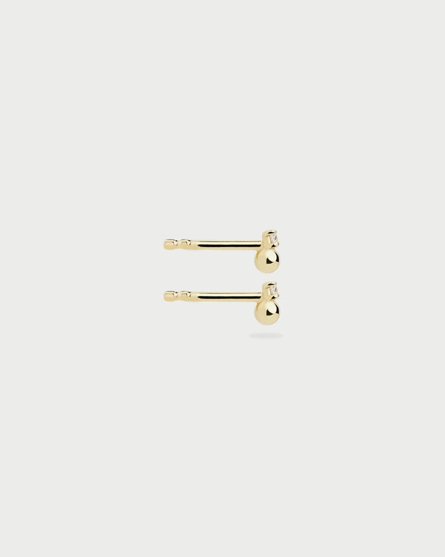 BEADS STUDS EARRINGS GOLD