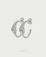 KNOT HOOP EARRING SILVER