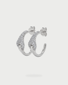 KNOT HOOP EARRING SILVER