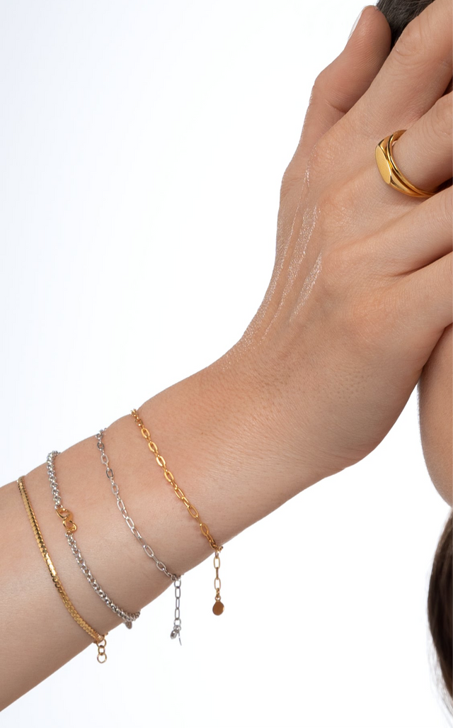 SERPENTINE CHAIN BRACELET GOLD