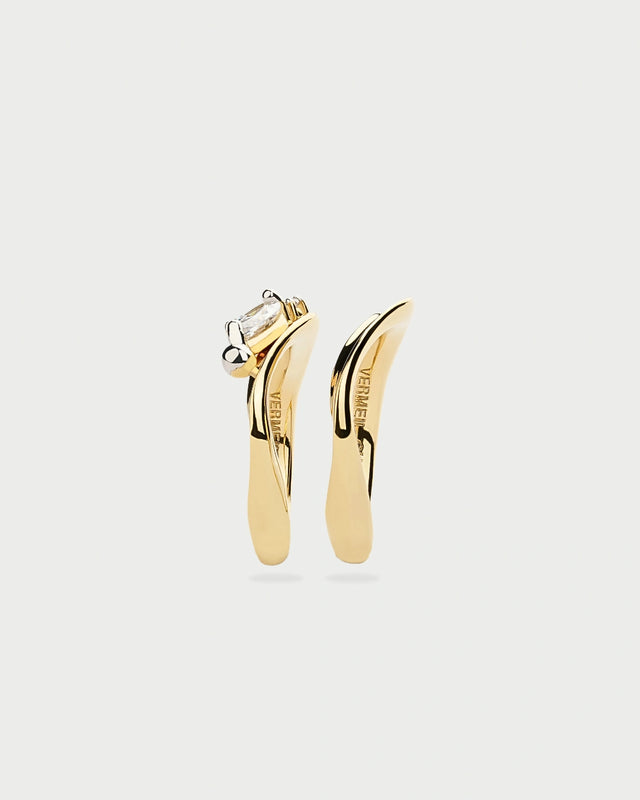 DOUBLE MOON TWIST RING