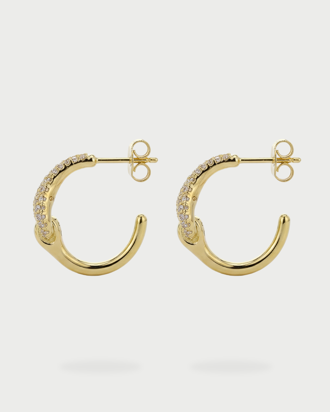 KNOT HOOP EARRING GOLD
