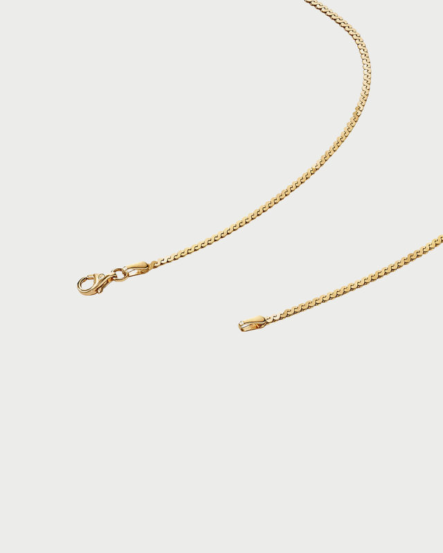 SERPENTINE CHAIN NECKLACE GOLD