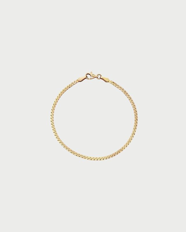 SERPENTINE CHAIN BRACELET GOLD