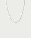CABLE CHAIN NECKLACE SILVER
