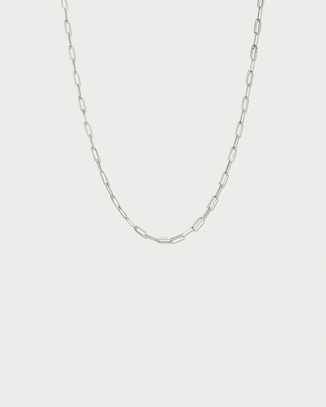 CABLE CHAIN NECKLACE SILVER