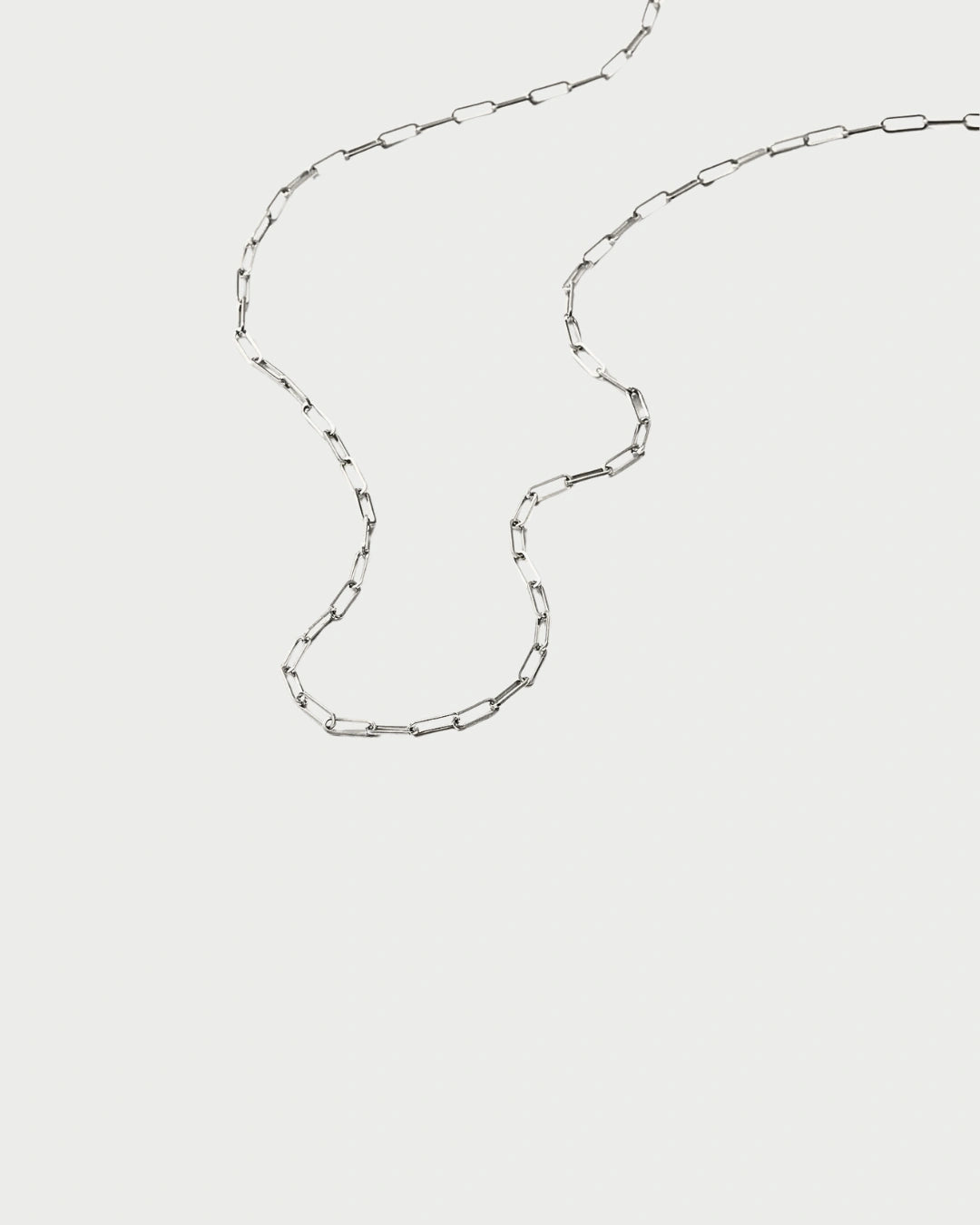 CABLE CHAIN NECKLACE SILVER