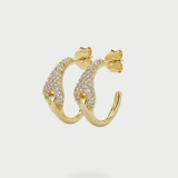 KNOT HOOP EARRING GOLD