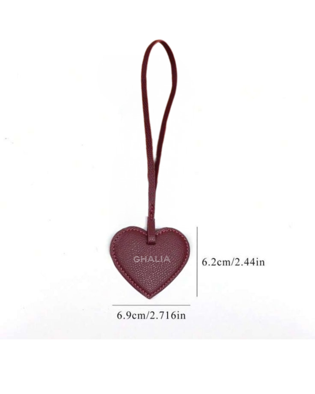 HEART SHAPED LEATHER TAG
