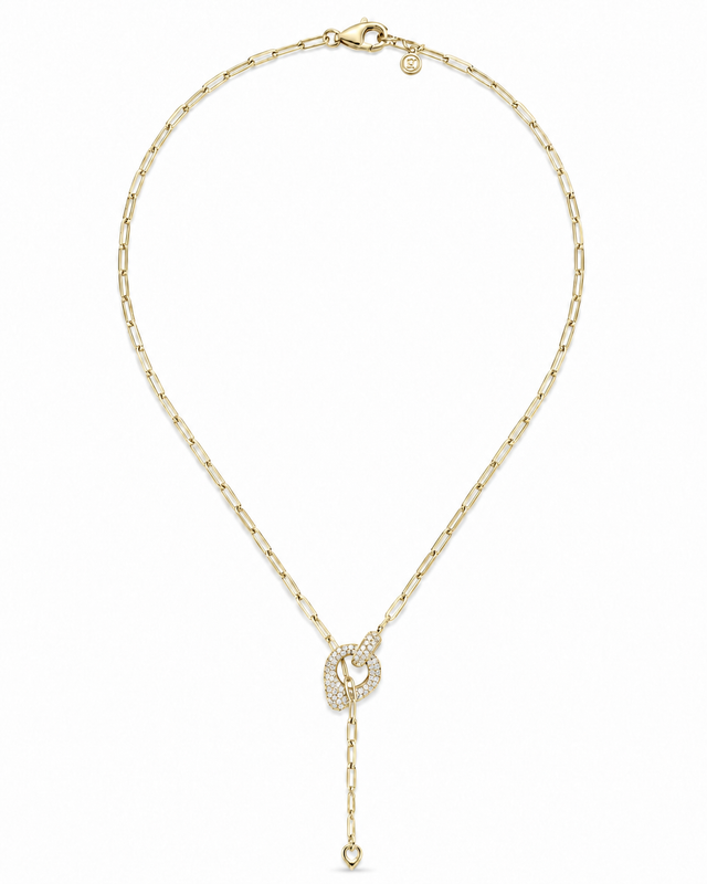 T-BAR KNOT NECKLACE GOLD