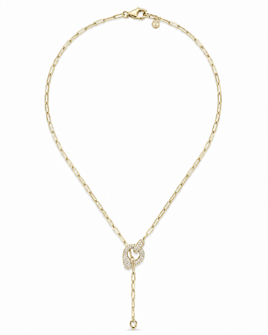 T-BAR KNOT NECKLACE GOLD