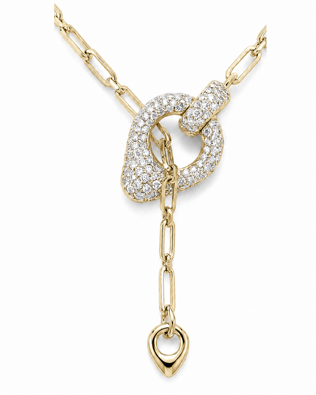 T-BAR KNOT NECKLACE GOLD